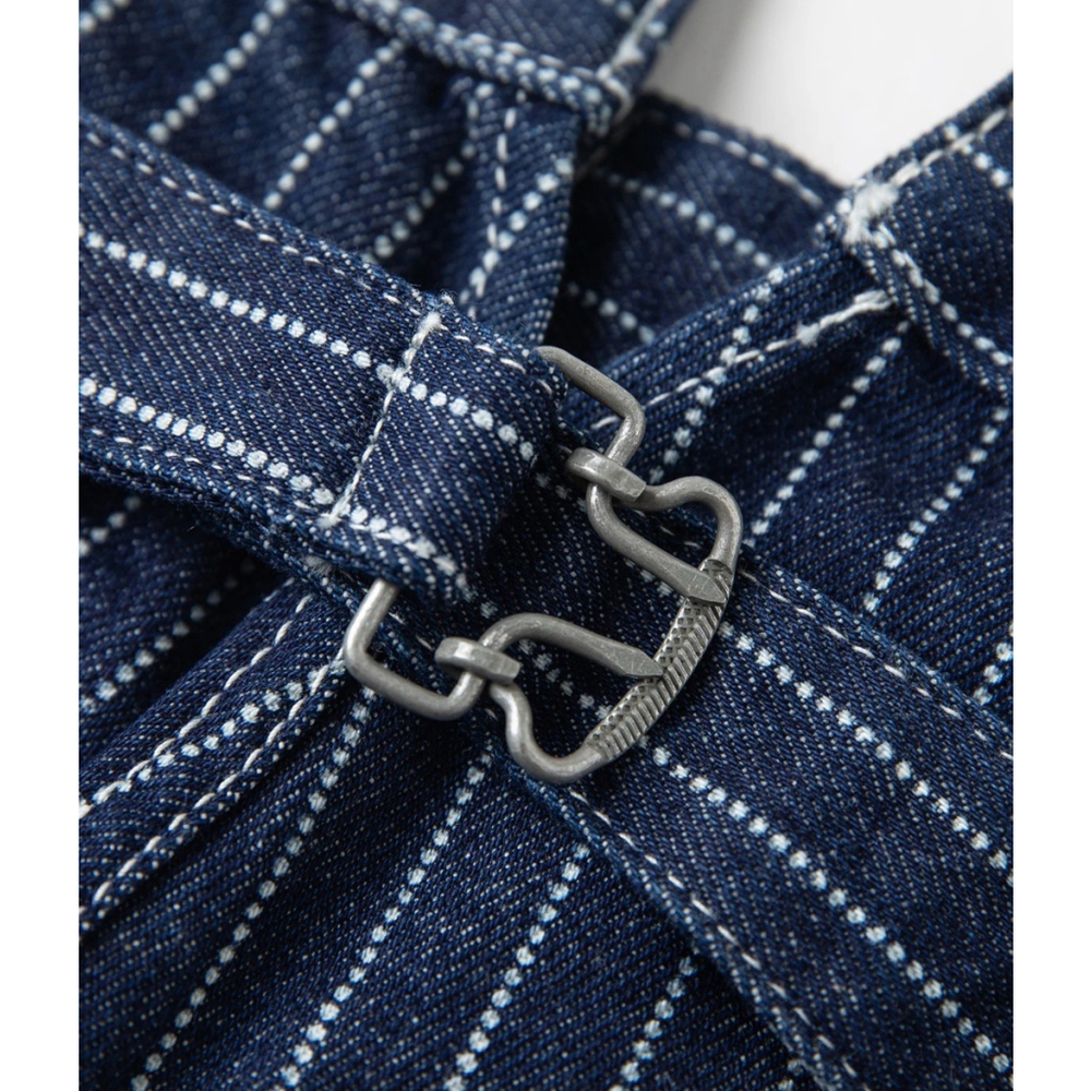 Non Stock W30 1920s Overall Wabash Railway Indigo Denim Work Pants 100%Cotton M - Picture 10 of 13